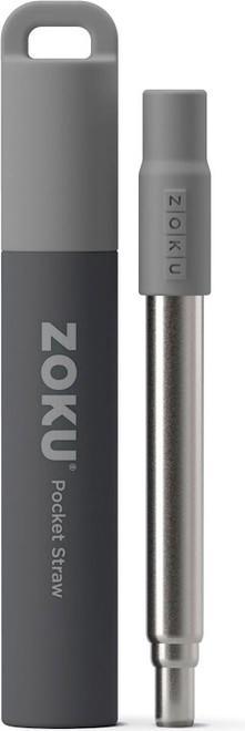 Produktbild ZOKU Taschentrinkhalm Charcoal