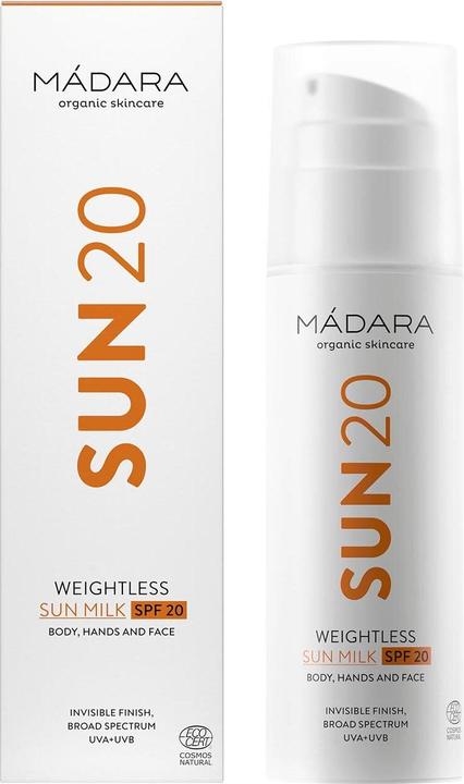 Immagine prodotto Madara Senza peso (Latte solare, SPF 20, 150 ml)