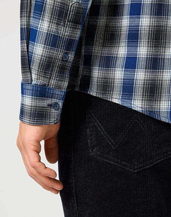 Actual product image Wrangler Long sleeve shirt One Pocket Indigo Shirt (L)
