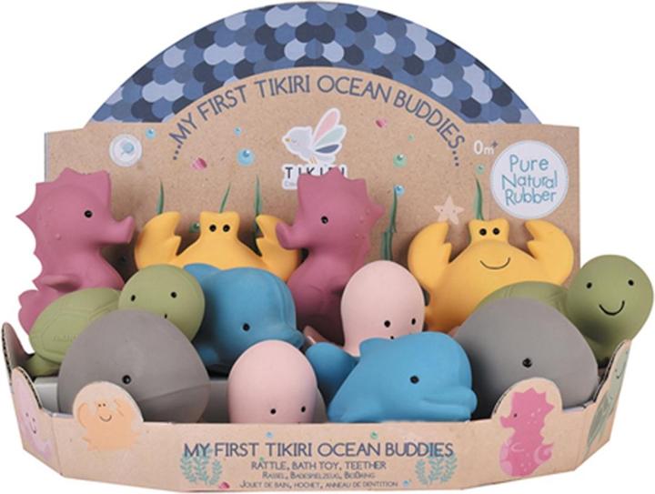 Actual product image Tikiri Rattles Sea Friends Natural Rubber (MQ12)