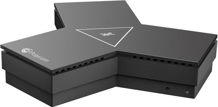 Actual product image Poly IP Table Microphone Array Contains one Microphone Array and one 25 SHLD Ethernet cable C