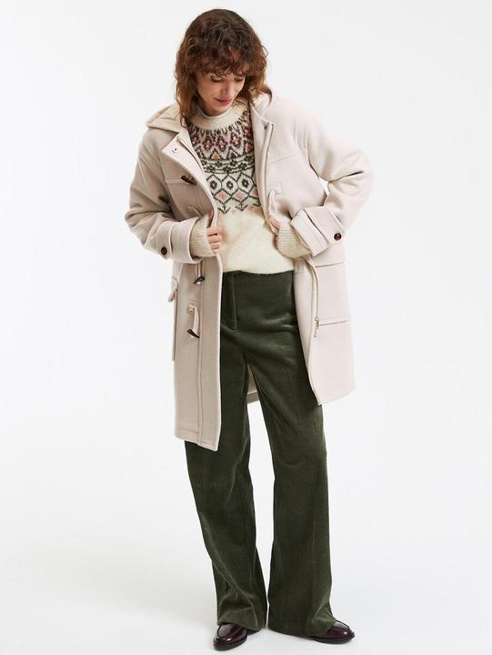 Produktbild La Redoute Collections Halblanger Dufflecoat mit Kapuze (S, M)