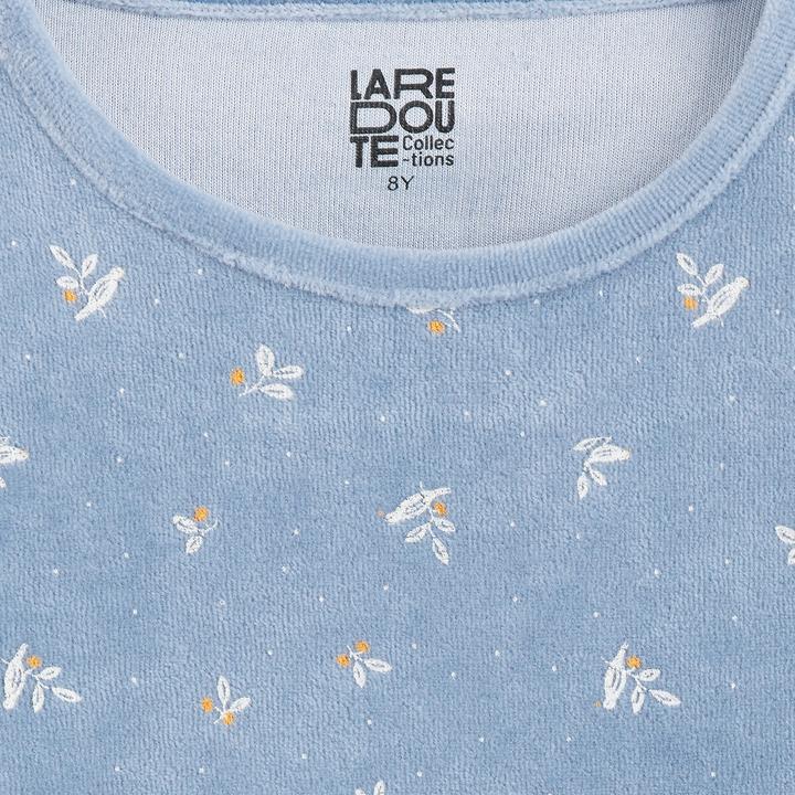 Produktbild La Redoute Collections Schlafanzug aus Samt mit Blättern und Vögeln (116)