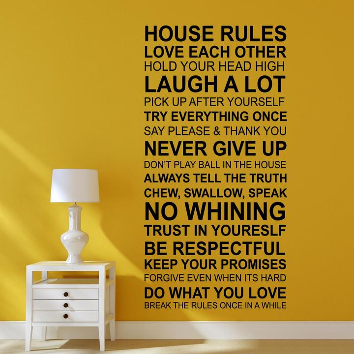Image du produit Walplus Quota de House Rules (90 x 90 cm)