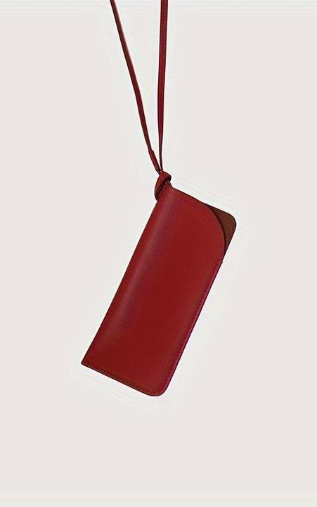 Immagine prodotto Only-Bags.Store Custodia per occhiali in pelle PU, porta occhiali da sole regolabile con laccetto da collo