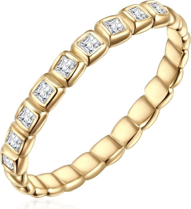 Actual product image Glanzstücke München Ladies sterling silver cubic zirconia yellow gold - 24513 (52, 925 Silver)