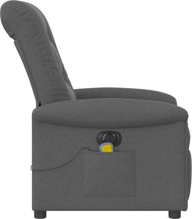 Actual product image VidaXL Massage chair electric dark grey fabric
