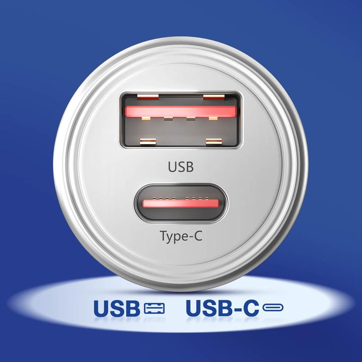 Actual product image 3MK HyperCar Charger 45W Ładowarka samochodowa 1xUSB-A + 1xUSB-C