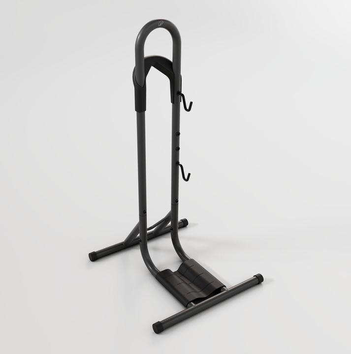 Actual product image Decathlon Boden-Montageständer 1 Fahrrad 2-in-1 schwarz