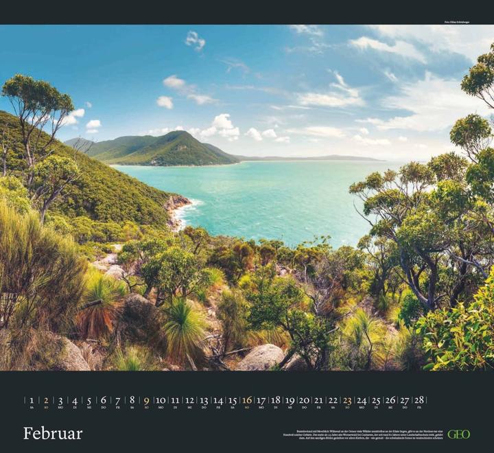 Produktbild Neumann GEO Klassiker: Traumpfade Wandkalender 2025 - Beeindruckender Kalender für Wander- und (Harter Einband, Deutsch)