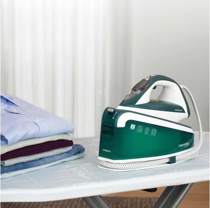 Actual product image Polti VE30.20 ferro da stiro a caldaia 2200 W 1,6 L Ceramica Verde, Bianco (2200 W, 240 g/min)