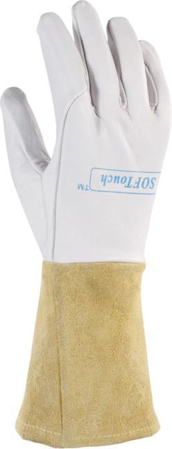Produktbild Weldas Schweisserhandschuhe Grösse XXL (10,5) natur/orange EN 388, EN 12477, EN 1149-2 (10.5)