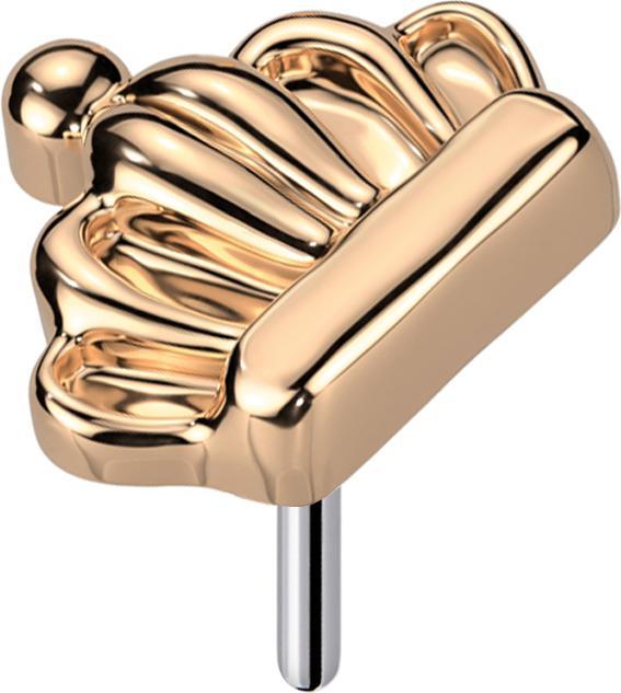 Actual product image Star Piercing Threadless crown rose gold (Titanium G23, without brass)
