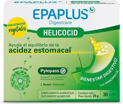 Immagine prodotto Epaplus Digestcare Helicocid Hat 30 Compresse Aiuta a bilanciare il bruciore di stomaco e il benessere