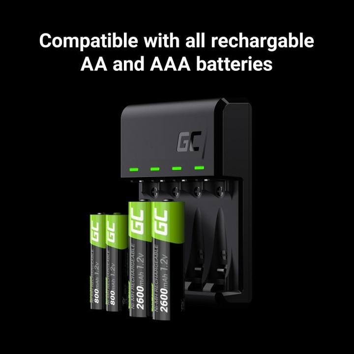 Actual product image GreenCell VitalCharger (GRSETGC01) (4 pcs., AA, 2000 mAh, Rechargeable battery)