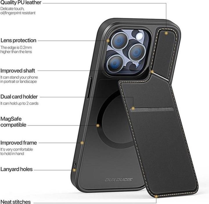 Produktbild Dux Ducis Rafi II Mag Series PC und TPU hardcase Hülle (Apple iPhone 15 Pro)