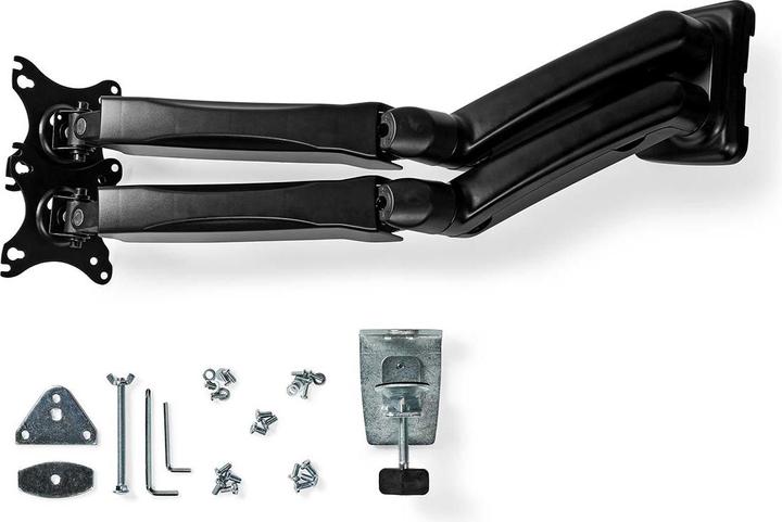 Actual product image Nedis Desk Monitor Holder | Gas Spring | 2 Screen(s) | 15 - 32 " | 75x75 / 100x100 | Vol (Table, 32")