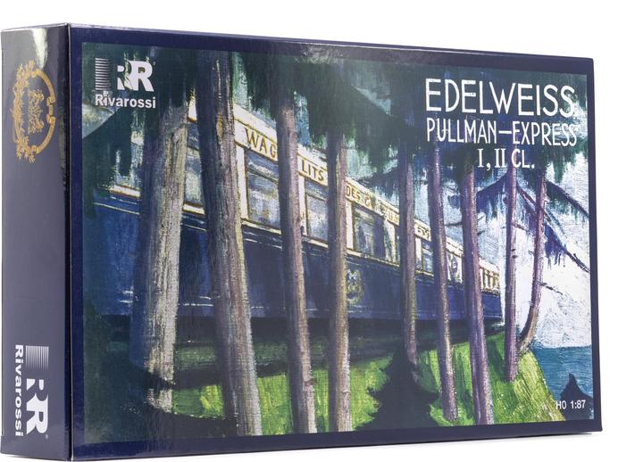 Actual product image Rivarossi CIWL 3-parts. Set Edelweiss Pullman Express DD3 VPC Fleche d Or + VP Étoile du Nord Ep. II