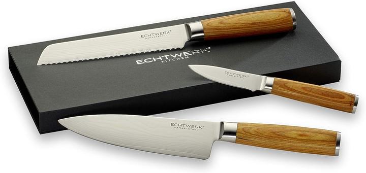 Produktbild Echtwerk Damastmesser Set 3-tlg