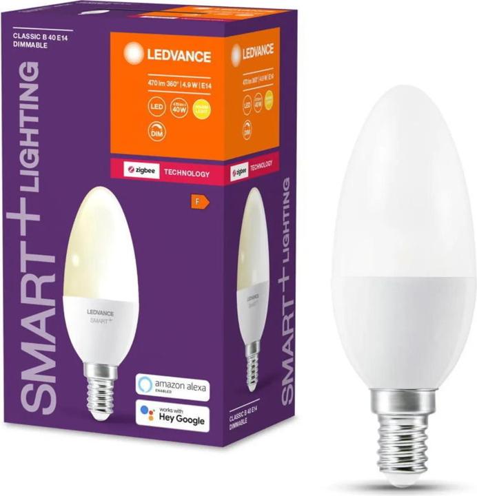 Image du produit Ledvance E14 - Bougie B35 (E14, 4.90 W, 470 lm, 1 x, F)