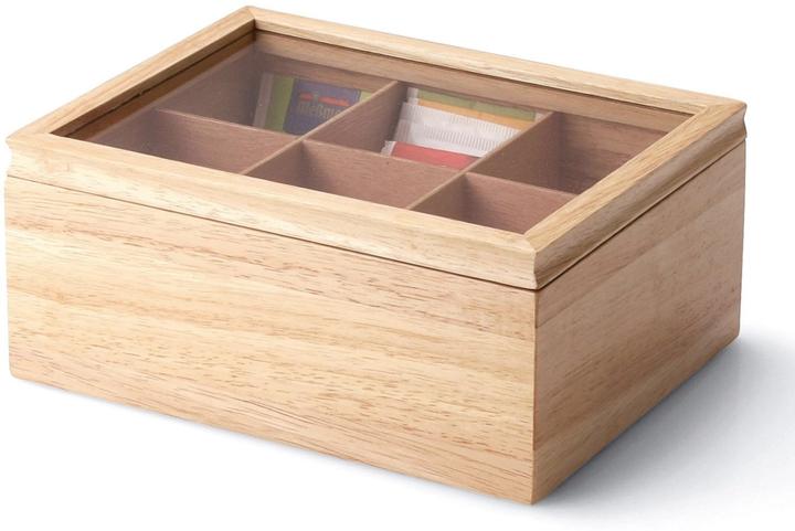 Actual product image Continenta Tea Bag Box Hardwood