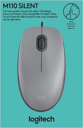 Actual product image Logitech M110 Silent (Cable)