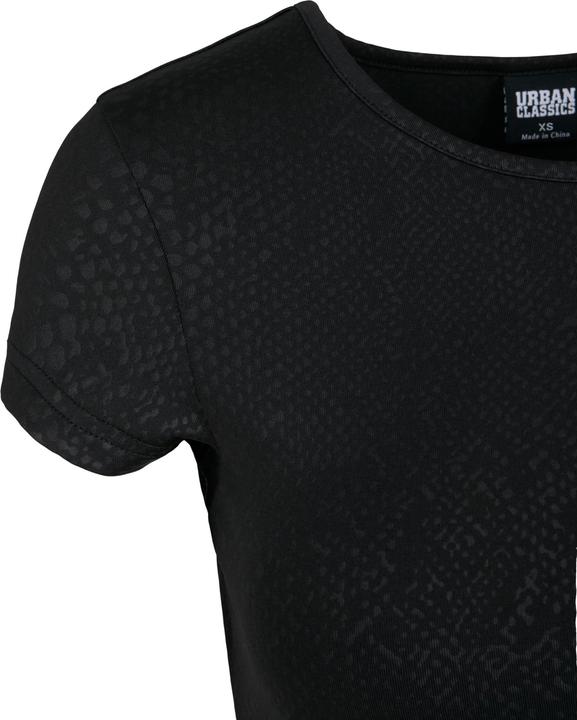 Actual product image Urban Classics Ladies Stretch Pattern Cropped Tee (XL)