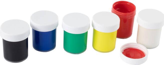 Produktbild Stylex Schulmalfarben 18ml 6Stück (Mehrfarbig, 18 ml)