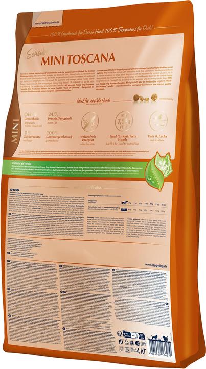 Actual product image Happy Dog Dry food Sensible Mini Toscana, 4 kg (Adult, 1 pcs., 4000 g)