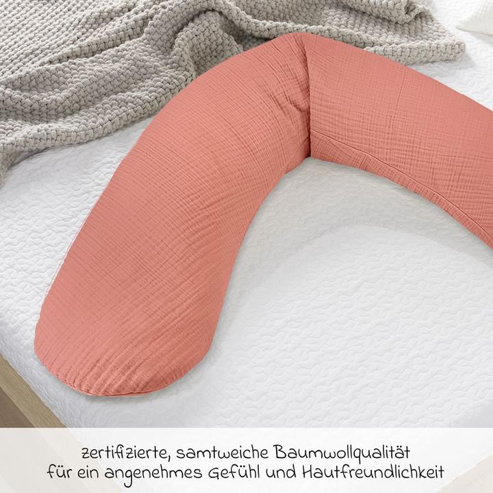 Image du produit Theraline Housse de rechange pour coussin d'allaitement L'Original - Mousseline (190 cm)