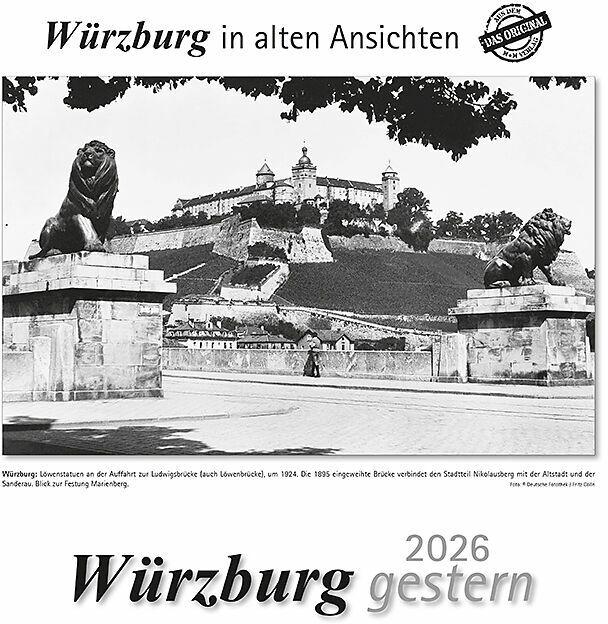 Image du produit Würzburg gestern 2026 (29 x 32 cm, Allemand)