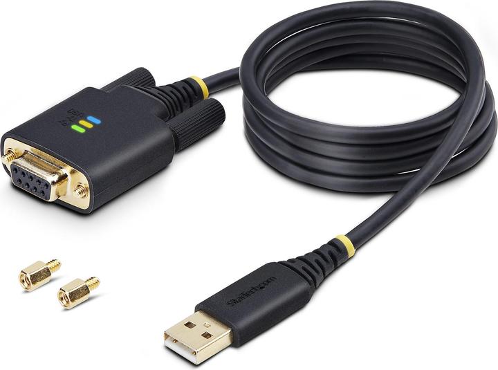 StarTech COM 1m USB null modem cable COM Retention FTDI USB-A to RS232 null modem cable Interchangeable DB (1 m)