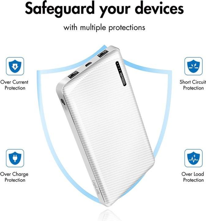 Produktbild LogiLink POWERBANK PA0316, 10.000mAh, 2-fach USB-A Ausgang (10000 mAh, 12 W)