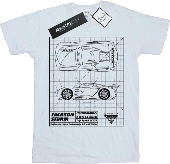 Produktbild Disney Cars Jackson Storm Blueprint TShirt Jungen (152, 158)
