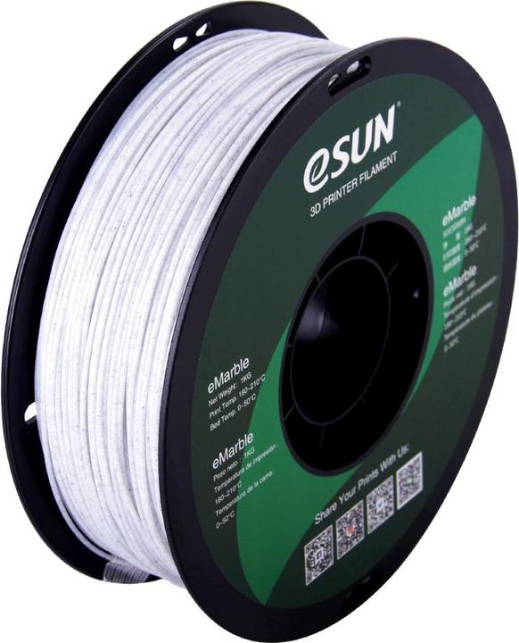 Produktbild eSUN EMARBLE 1,75mm NATURAL 1kg (PLA+, 1.75 mm, 1000 g, Transparent)