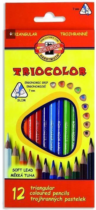 Produktbild Koh-i-Noor Triocolor Buntstifte 7mm 12 Farben (Mehrfarbig)