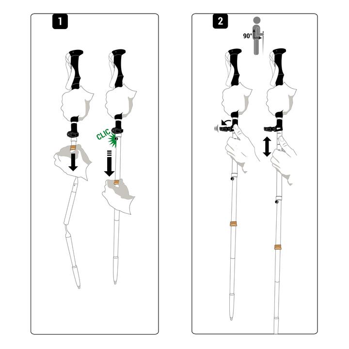 Immagine prodotto Nanuq Trekkingstock PIZ Segnas (135 cm)