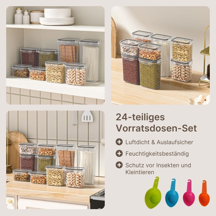 Produktbild Hermex 24-teiliges Vorratsdosen-Set (6.80 l)