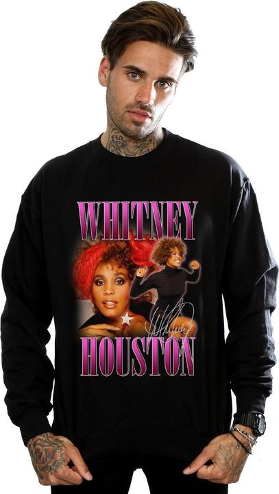Actual product image Whitney Houston Mens Signature Homage Sweatshirt (S)