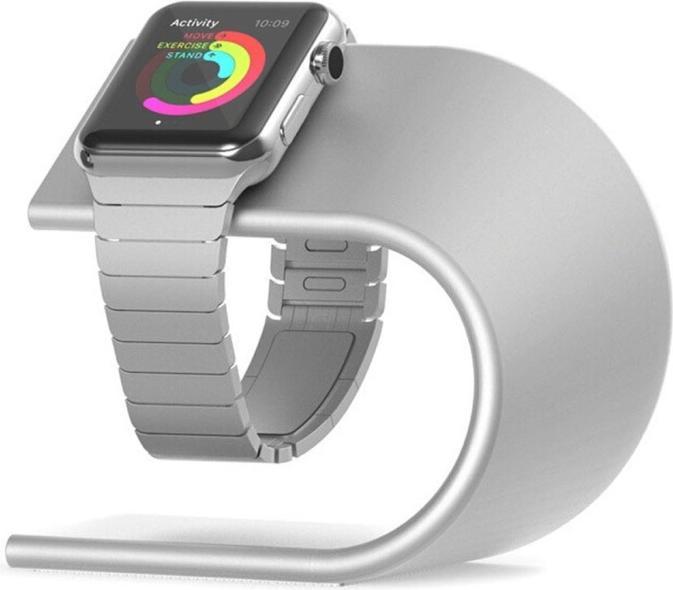 Produktbild Ueli Express Apple Watch Design Halterung Ladestation Silber