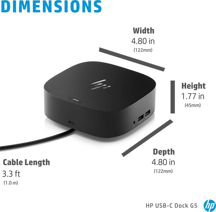 Produktbild HP G5 Universal Dock (USB-C, 10 Ports)