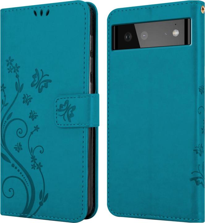 Actual product image Cadorabo Flower Book cover (Google Pixel 6a)
