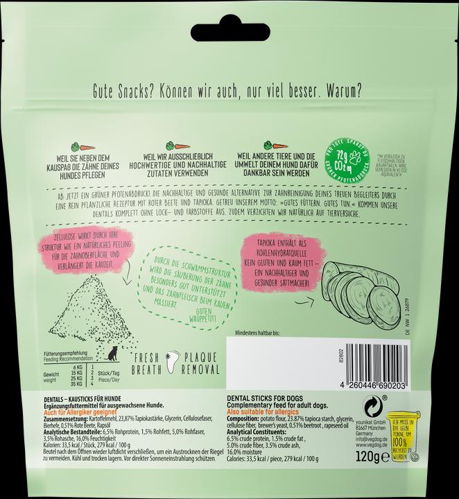 Actual product image Vegdog Dentals (Adult, 1 pcs., 120 g)