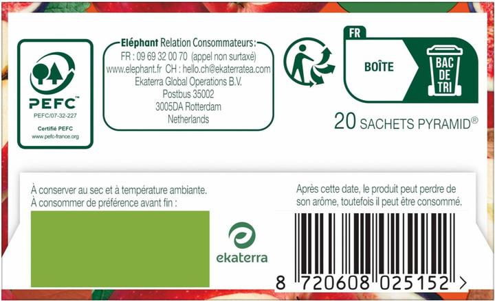 Label énergétique Elephant Infusion Pomme Cannelle (36 g)