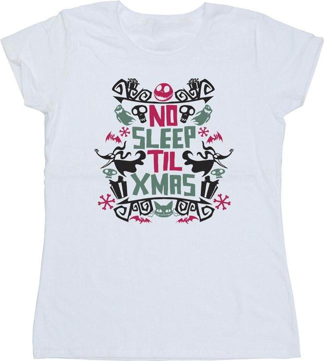 Actual product image Disney Womens/Ladies The Nightmare Before Christmas No Sleep Til Xmas Cotton T-Shirt (XL)