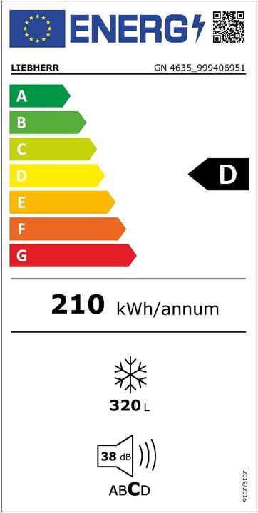 Energie-Label Liebherr GN 4635 (Freistehend, 320 l)