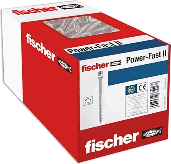 Immagine prodotto Fischer Vite per pannelli truciolari Power-Fast II a testa svasata TX 4x35 mm zincata 200 pz. (200 Viti per pezzo)