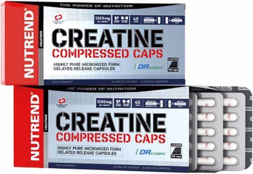 Produktbild Nutrend Creatine Compressed Caps (120 Stück, Kapseln)