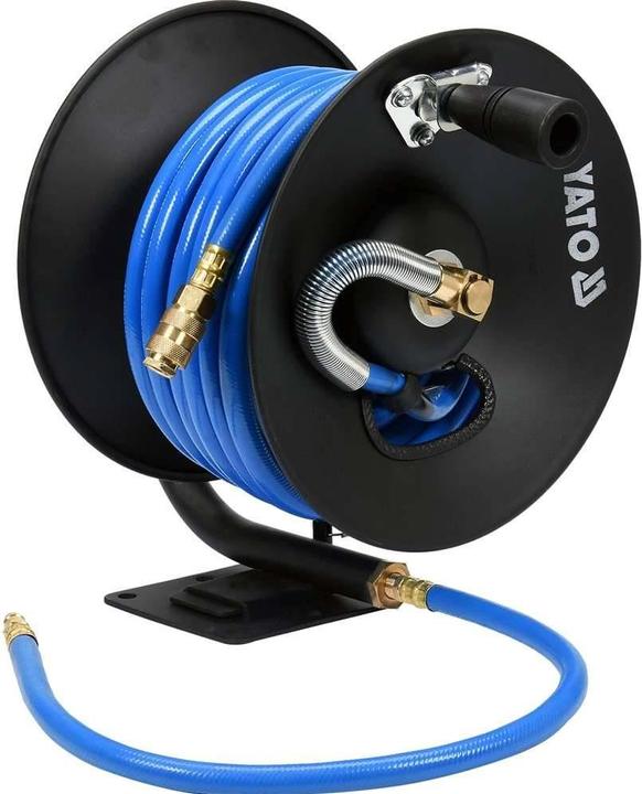 Image du produit Yato Tuyau d'air comprimé professionnel Longueur : 15m Diamètre intérieur : 10mm sur bobine pour