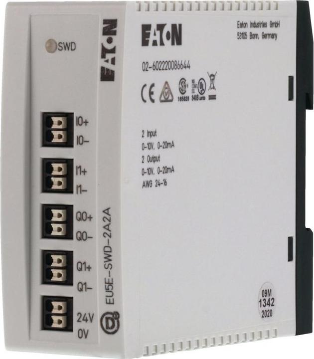 Produktbild Eaton SWD-Ein-/Ausgabemodul, 2 analoge 144063